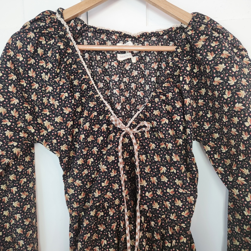 Christy Dawn Black Dress - Venus, Carob Ditsy